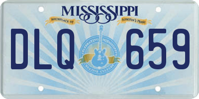 MS license plate DLQ659