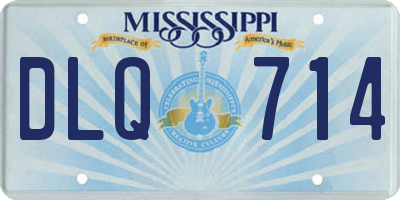MS license plate DLQ714