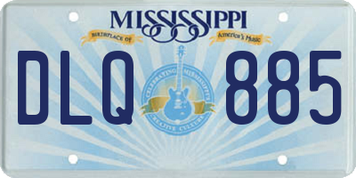MS license plate DLQ885