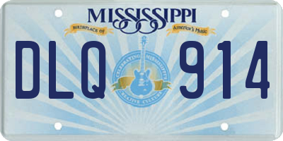 MS license plate DLQ914