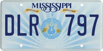 MS license plate DLR797