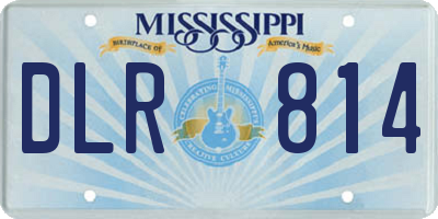 MS license plate DLR814