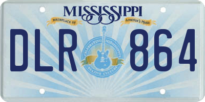 MS license plate DLR864