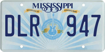MS license plate DLR947