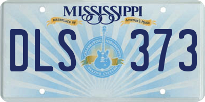 MS license plate DLS373