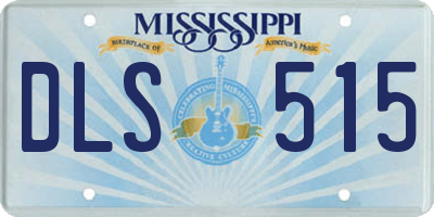 MS license plate DLS515