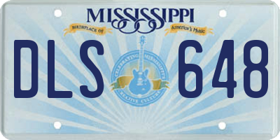 MS license plate DLS648