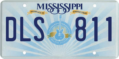 MS license plate DLS811