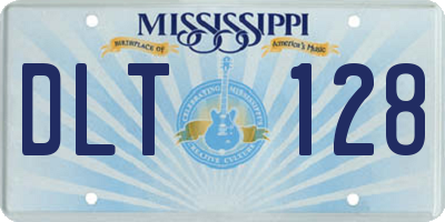MS license plate DLT128