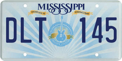 MS license plate DLT145