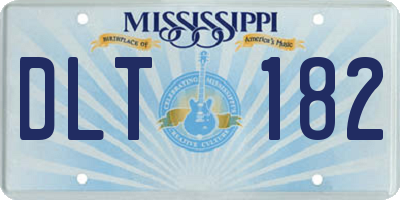 MS license plate DLT182