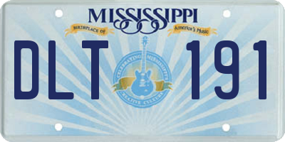 MS license plate DLT191