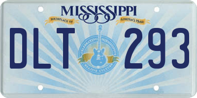 MS license plate DLT293