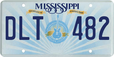 MS license plate DLT482