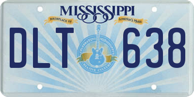 MS license plate DLT638