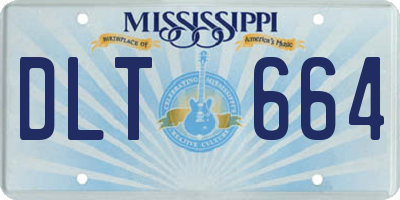 MS license plate DLT664