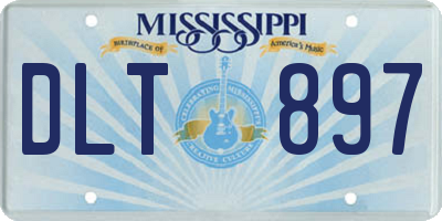 MS license plate DLT897