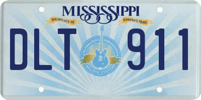 MS license plate DLT911