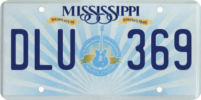 MS license plate DLU369