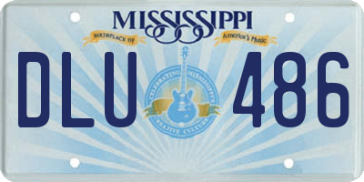 MS license plate DLU486