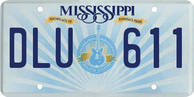 MS license plate DLU611