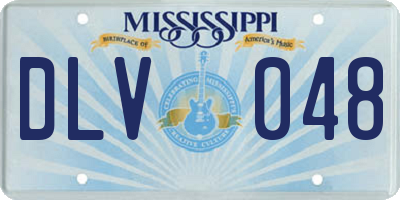 MS license plate DLV048