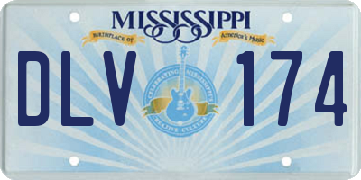MS license plate DLV174