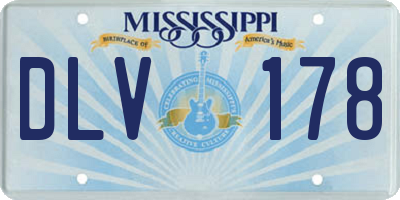 MS license plate DLV178