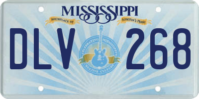 MS license plate DLV268