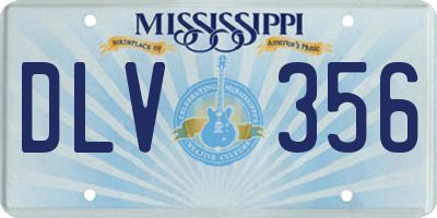 MS license plate DLV356