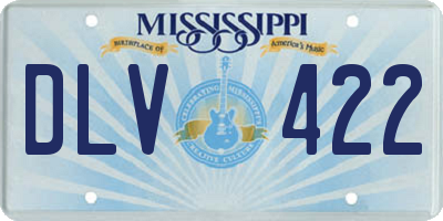 MS license plate DLV422