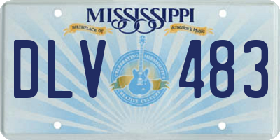 MS license plate DLV483