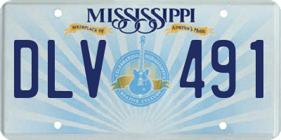 MS license plate DLV491