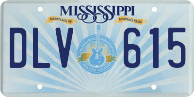 MS license plate DLV615