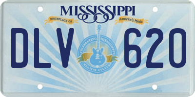 MS license plate DLV620