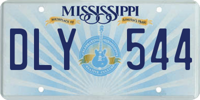 MS license plate DLY544
