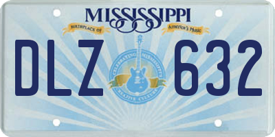 MS license plate DLZ632