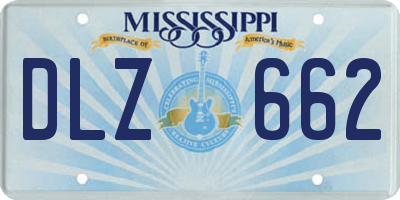 MS license plate DLZ662