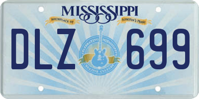 MS license plate DLZ699
