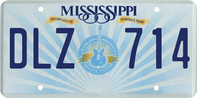 MS license plate DLZ714