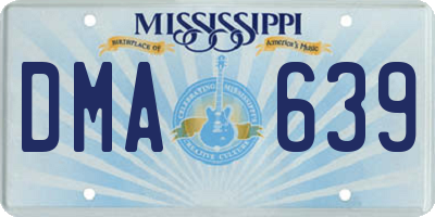 MS license plate DMA639