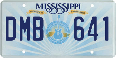 MS license plate DMB641