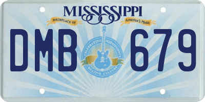 MS license plate DMB679