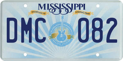 MS license plate DMC082