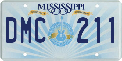 MS license plate DMC211