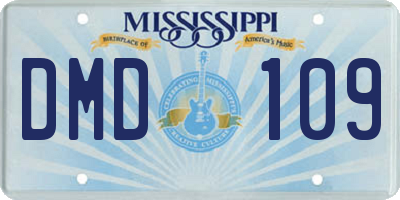 MS license plate DMD109