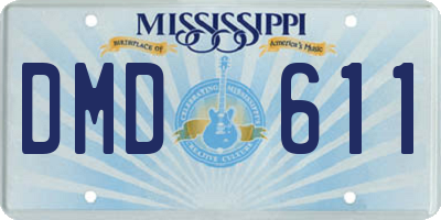 MS license plate DMD611