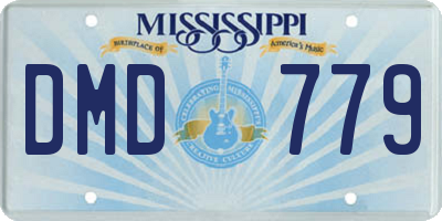 MS license plate DMD779