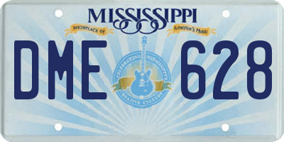 MS license plate DME628
