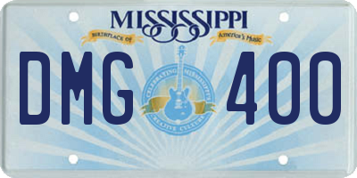MS license plate DMG400